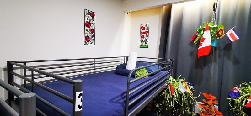 6-bed dormitory room